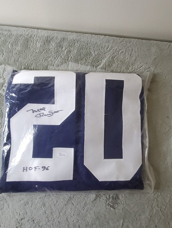 Tristar Hidden Treasures Other - * Mel Renfro #20 Dallas Cowboys Autographed Jersey – HOF 96 – Size XL White/Blue